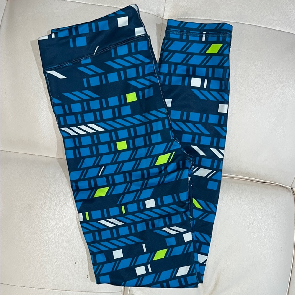 Under Armour Blue Geometric Leggings